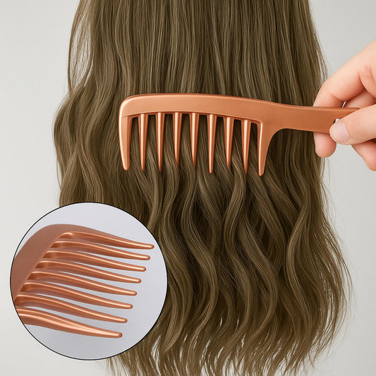 Wide Tooth Satin Comb – Gentle &amp; Elegant Detangling