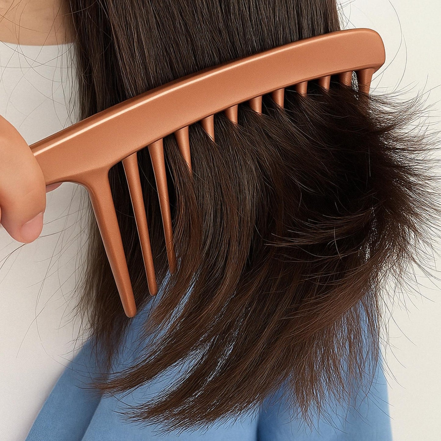 Wide Tooth Satin Comb – Gentle &amp; Elegant Detangling