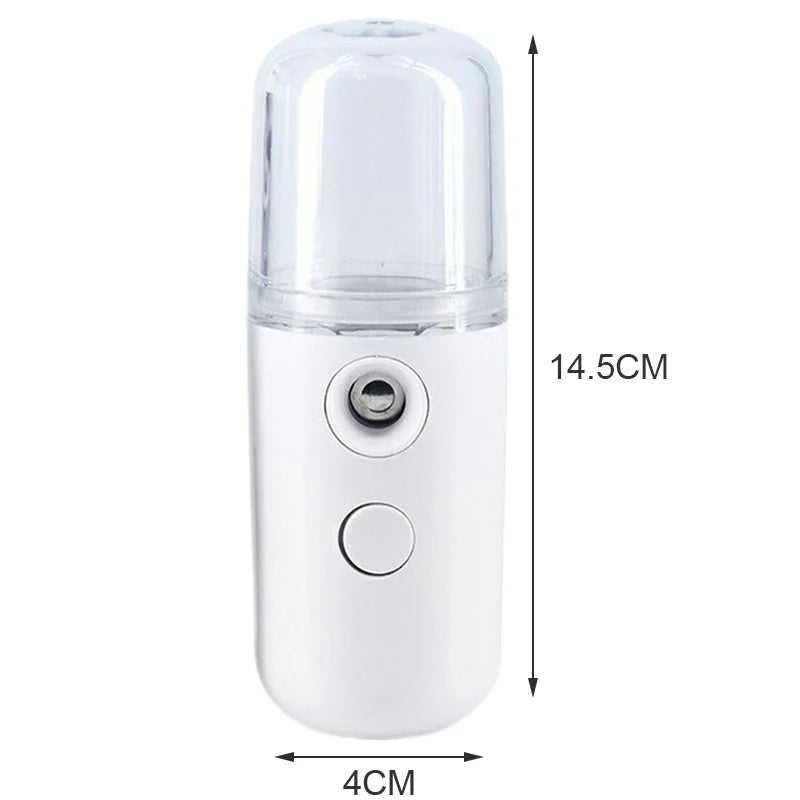 Mini Portable Wireless Sprayer for Car Home Office Rechargeable Small Personal Face Sprayer Cool Mist 30ml
